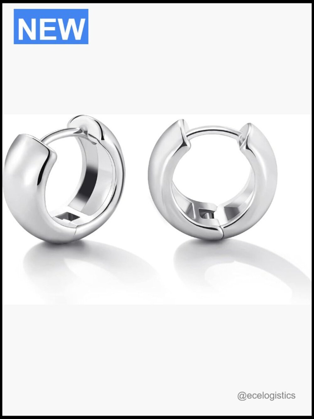Small 14k Gold Plated Chunky Huggie Hoop Earrings Hypoallergenic